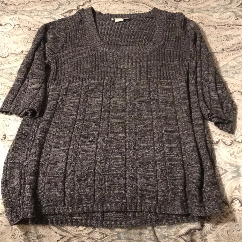 Black sweater with white highlights